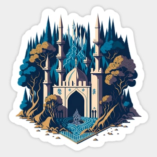 arabic landscape Sticker